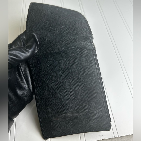 SOLD Gucci Vintage Black Bi-Fold Unisex Wallet - Picture 14 of 16